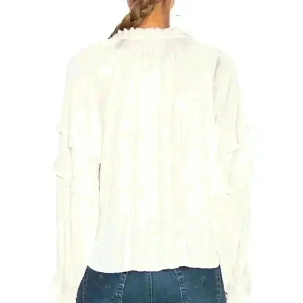 ULLA JOHNSON Carolina Blouse, Size XS - Picture 3 of 8